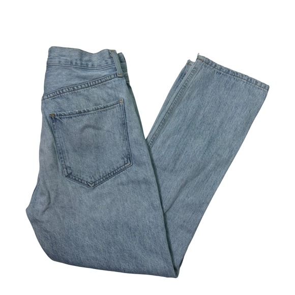 Agolde Denim - Agolde Riley Crop High Rise Straight Jeans Women's Size 26 Distressed
